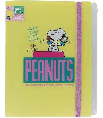 Amazon.co.jp: クラックス 6ポケット A4 クリアファイル ファスナー付